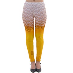 Beer Texture Liquid Bubbles Lightweight Velour Leggings by Semog4