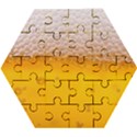 Beer Texture Liquid Bubbles Wooden Puzzle Hexagon View1