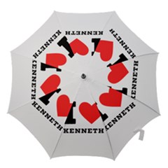 I Love Kenneth Hook Handle Umbrellas (large) by ilovewhateva