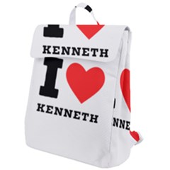 I Love Kenneth Flap Top Backpack by ilovewhateva