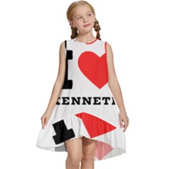 I Love Kenneth Kids  Frill Swing Dress by ilovewhateva