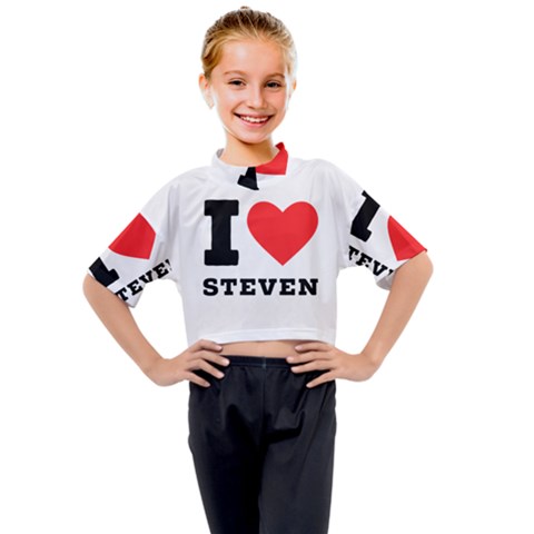 I Love Steven Kids Mock Neck Tee by ilovewhateva