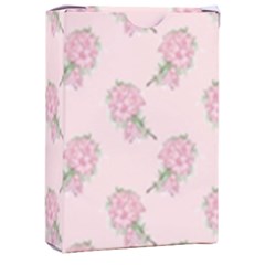 Flowers Bloom Blossom Pastel Pink Pattern Playing Cards Single Design (rectangle) With Custom Box by Jancukart