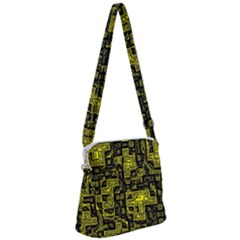 Background Graphic Beautiful Wallpaper Yellow Zipper Messenger Bag by Jancukart