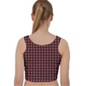 Arrow Pentagon Desktop Wallpaper Geometric Pattern Velvet Racer Back Crop Top View2