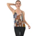 Cats Watercolor Pet Animal Mammal Chiffon Cami View1