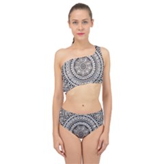 Mandala Circles Drawing Pattern Spliced Up Two Piece Swimsuit by Semog4