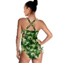 Green Military Background Camouflage Tankini Set View2