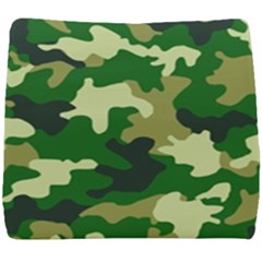 Green Military Background Camouflage Seat Cushion by Semog4