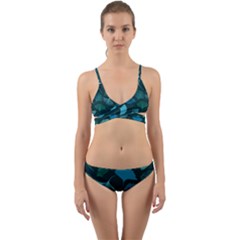 Pattern Plant Abstract Wrap Around Bikini Set by Semog4