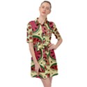 Watermelon Pattern Slices Fruit Belted Shirt Dress View1