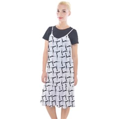 Precision Pursuit: Hunting Motif Black And White Pattern Camis Fishtail Dress by dflcprintsclothing