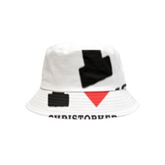 I Love Christopher  Inside Out Bucket Hat (kids) by ilovewhateva