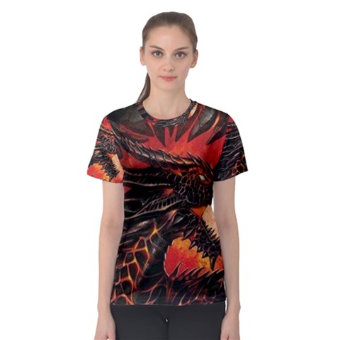 Dragon Fire Women s Sport Mesh Tee by Semog4