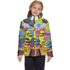 Psychedelic Rock Jimi Hendrix Kids  Puffer Bubble Jacket Coat by Semog4