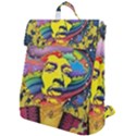 Psychedelic Rock Jimi Hendrix Flap Top Backpack View1