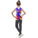 Abstract Background Colorful Pattern Kids  Sleeveless Hoodie View2