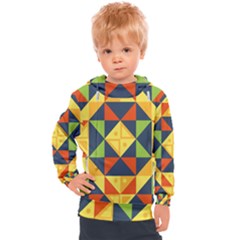 Background Geometric Color Kids  Hooded Pullover by Semog4