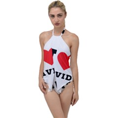 I Love David Go With The Flow One Piece Swimsuit by ilovewhateva