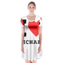 I love michael Short Sleeve V-neck Flare Dress View1