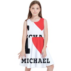 I Love Michael Kids  Skater Dress by ilovewhateva