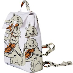 Cat Playing The Violin Art Buckle Everyday Backpack by oldshool