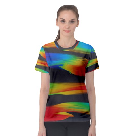 Colorful Background Women s Sport Mesh Tee by Semog4