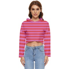 Stripes-striped-design-pattern Women s Lightweight Cropped Hoodie