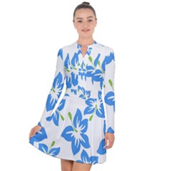 Hibiscus-wallpaper-flowers-floral Long Sleeve Panel Dress by Semog4