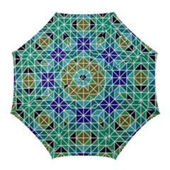 Mosaic-triangle-symmetry- Golf Umbrellas by Semog4