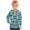 Mosaic-triangle-symmetry- Kids  Hooded Pullover View1