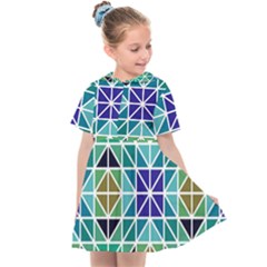 Mosaic-triangle-symmetry- Kids  Sailor Dress by Semog4