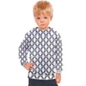 Black-pattern-halftone-wallpaper Kids  Hooded Pullover View1