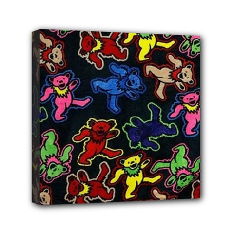 Grateful Dead Pattern Mini Canvas 6  X 6  (stretched) by Semog4