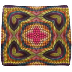 Kaleidoscope Art Pattern Ornament Seat Cushion by Semog4