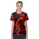 Background Fractal Abstract Women s Sport Mesh Tee View1