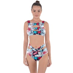 That Cool Graffiti Skull Bandaged Up Bikini Set  by Salman4z