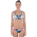 That Cool Graffiti Skull Cross Back Hipster Bikini Set View1