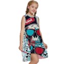 That Cool Graffiti Skull Kids  Frill Swing Dress View3