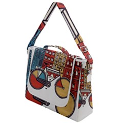 Amsterdam Graphic Design Poster Illustration Box Up Messenger Bag by Salman4z