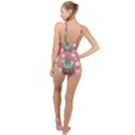 Minimal Digital Cityscape High Neck One Piece Swimsuit View2