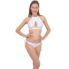 Boxing Cat Cross Front Halter Bikini Set by JayEdden