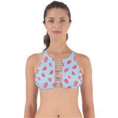 Strawberry Perfectly Cut Out Bikini Top by SychEva