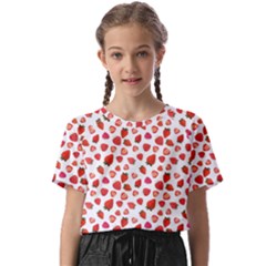 Watercolor Strawberry Kids  Basic Tee by SychEva