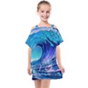 Tsunami Tidal Wave Ocean Waves Sea Nature Water 2 Kids  One Piece Chiffon Dress View1