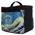 Starry Night Hokusai Van Gogh The Great Wave Off Kanagawa Make Up Travel Bag (Small) View2