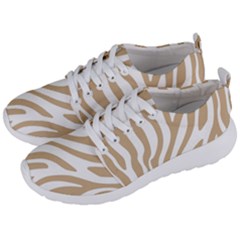 Brown Zebra Vibes Animal Print  Men s Lightweight Sports Shoes by ConteMonfrey