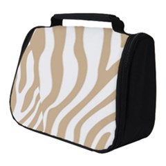 Brown Zebra Vibes Animal Print  Full Print Travel Pouch (small) by ConteMonfrey