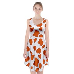 Orange Cow Dots Racerback Midi Dress by ConteMonfrey