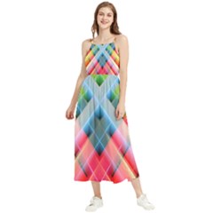 Graphics Colorful Colors Wallpaper Graphic Design Boho Sleeveless Summer Dress by Amaryn4rt